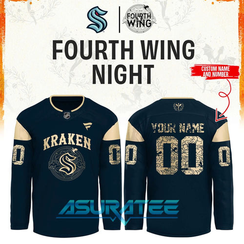Seattle Kraken x Fourth Wing Night 2026 Hockey Jersey