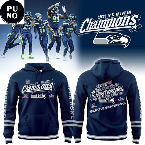 Seattle Seahawks Super Bowl 2026 AFC Division Champions Hoodie T-Shirt