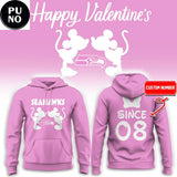 Seattle Seahawks x Mickey Mouse Valentine Day 2026 Personalized Hoodie T-Shirt