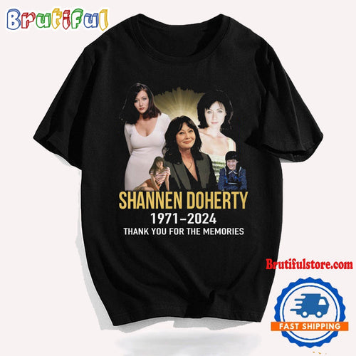 Shannen Doherty 1971-2024 Thank You For The Memories T Shirt