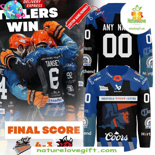 Hockey Jersey Sheffield Steelers Match Night Special
