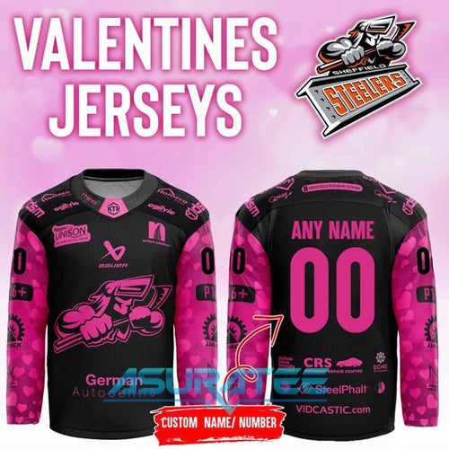 Sheffield Steelers x Valentines 2026 Limited Edition Hockey Jersey