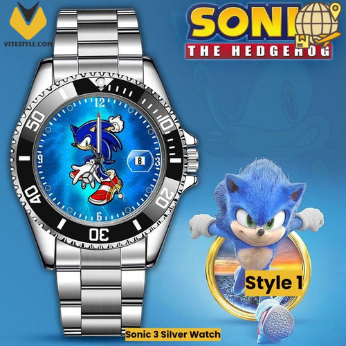 Sonic 3 Silver Watch