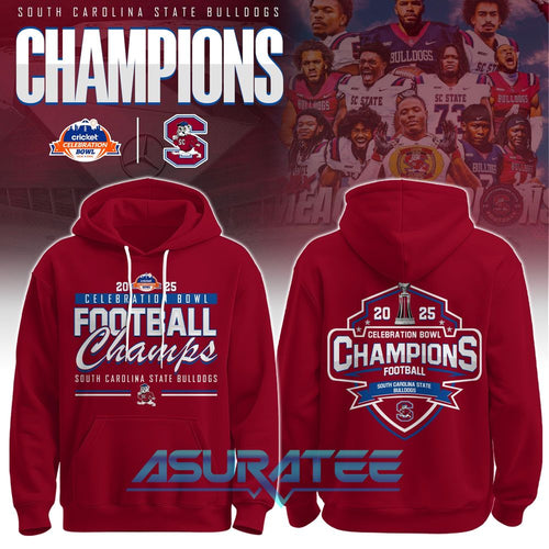 South Carolina State Football Champions Red Limited Edition Hoodie Set