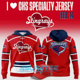 South Carolina Stingrays ”I love CHS” Special Hoodie, Cap 2026