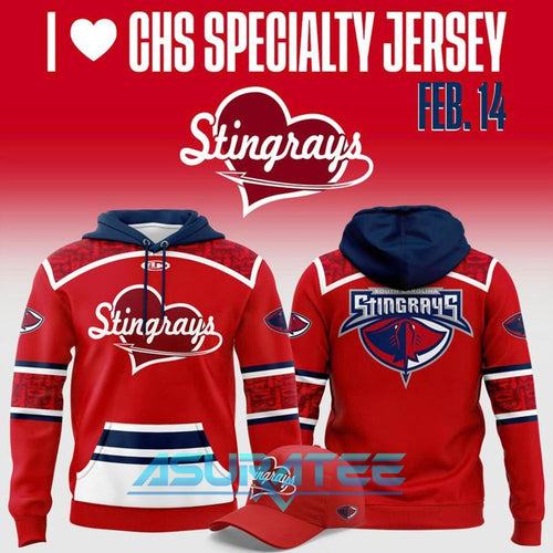 South Carolina Stingrays ”I love CHS” Special Hoodie, Cap 2026