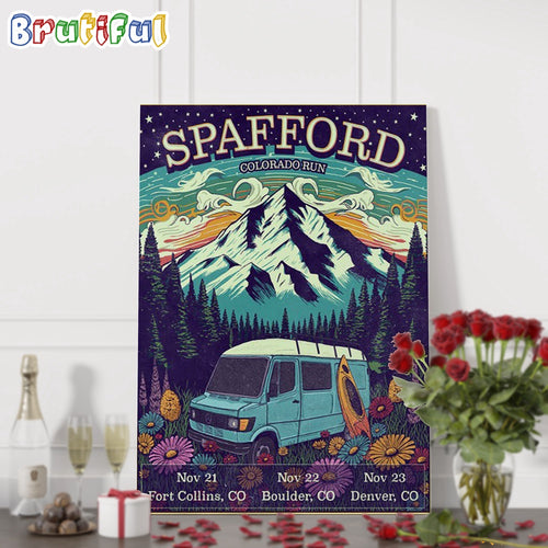 Spafford Colorado Run Nov 21-23 2024 CO Tour Wall Art Poster Canvas
