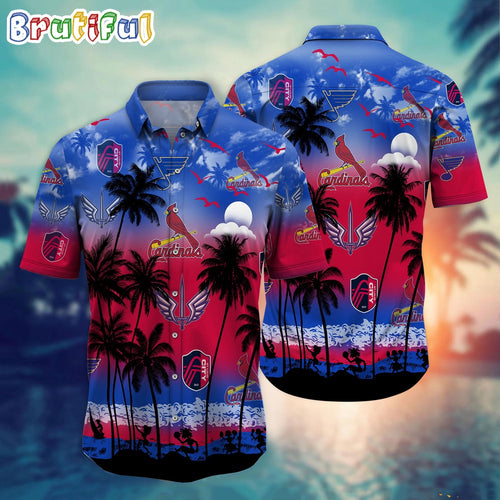 St.Louis Sports Palm Tree Hawaiian Shirt
