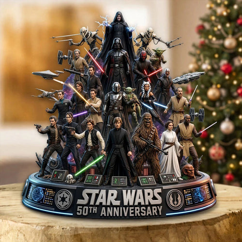 Star Wars 50th Anniversary Custom Shape Acrylic Plaque – TMTHU10213