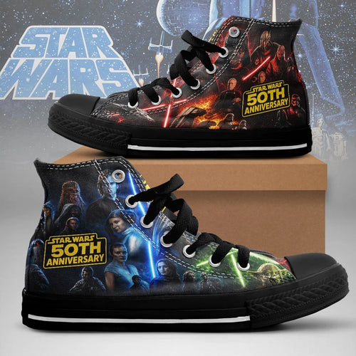 Star Wars 50th Anniversary High Top Canvas Shoes – TMTHU10185