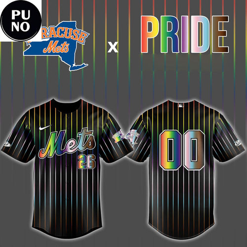 Syracuse Mets Pride Night 2026 Personalized Baseball Jersey