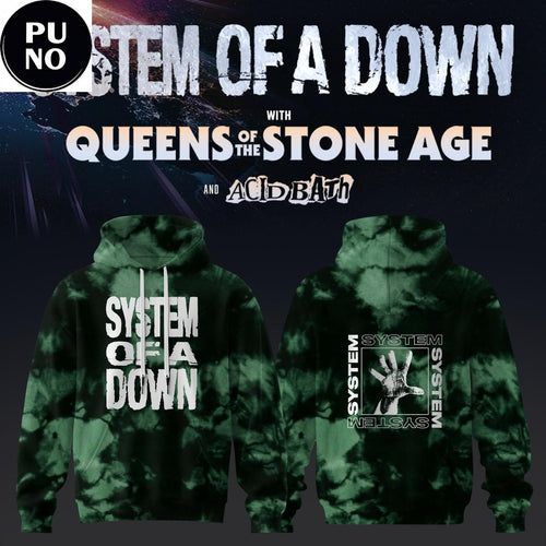 System of a Down UK & EU Tour 2026 Tie-dye Hoodie T-Shirt