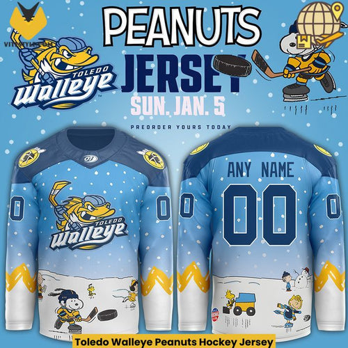 Toledo Walleye Peanuts Hockey Jersey
