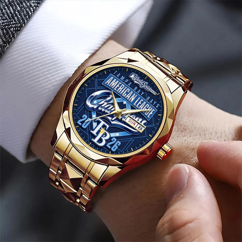 Tampa Bay Rays 2026 American League Champions Alloy Luxury Quartz Watch – TMTHU10198