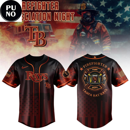 Tampa Bay Rays x Firefighter Appreciation Night 2026 Baseball Jersey