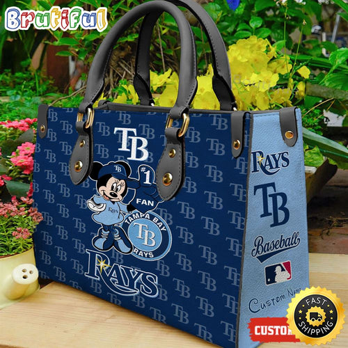 Tampa Bay Rays Minnie Women Leather Hand Bag