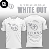 Tennessee Titans White Out 2026 Shirt