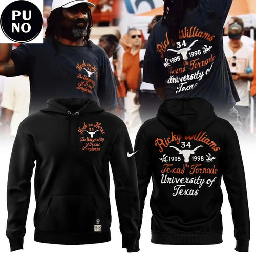 Texas Longhorns 2026 Ricky Williams #34 Hoodie T-Shirt