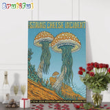 The String Cheese Incident July 12-14 2024 Red Rocks Amphitheatre Morrison CO Vintage Wall Art Poster Canvas