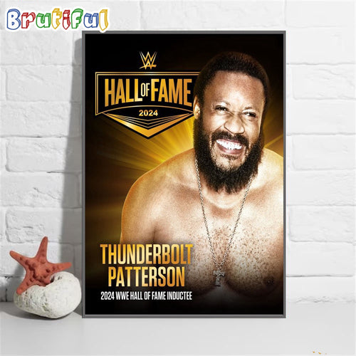 Thunderbolt Patterson 2024 WWE Hall Of Fame Wall Art Poster Canvas