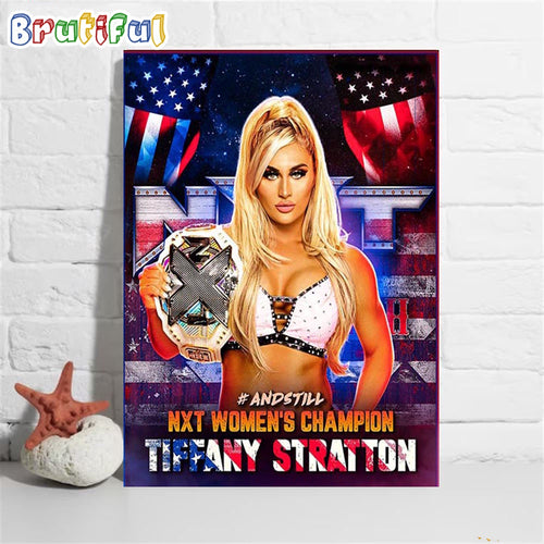 Tiffany Stratton Is The NXT Womens Champion At WWE NXT GAB 2023 Wall Art Poster Canvas