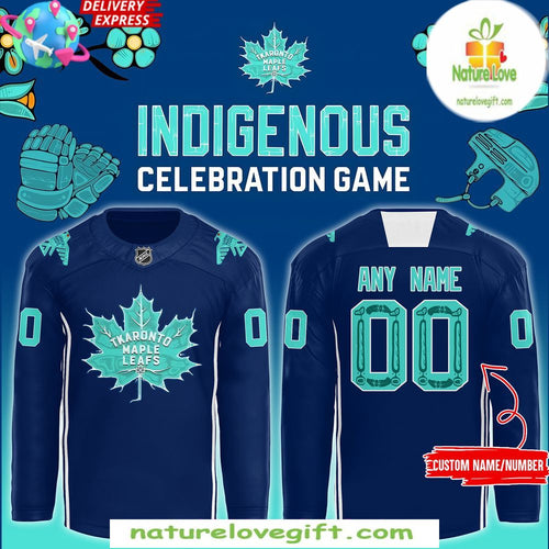 Toronto Maple Leafs Indigenous Hockey Jersey Celebration Game