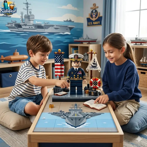 U.S. Military Patriotic Ornament Building Blocks Brick Set