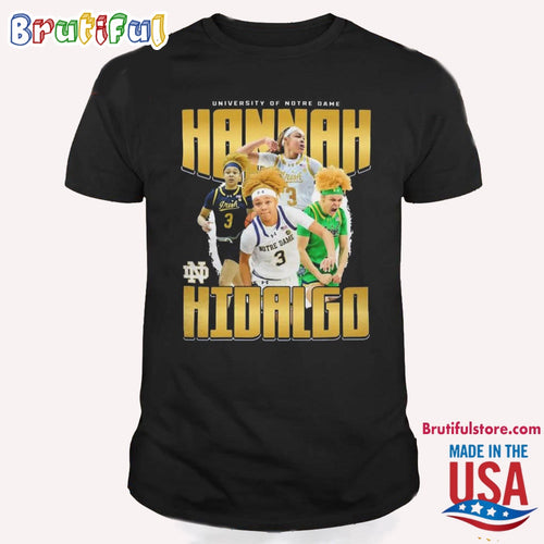 University Of Notre Dame Hannah Hidalgo 2024 Basketball T Shirt