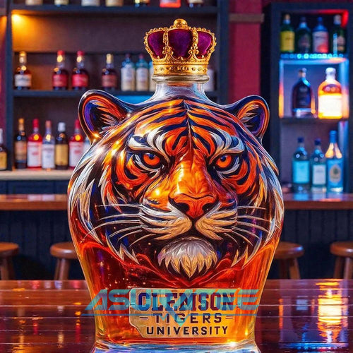 University of Clemson Tigers Whiskey Bottle