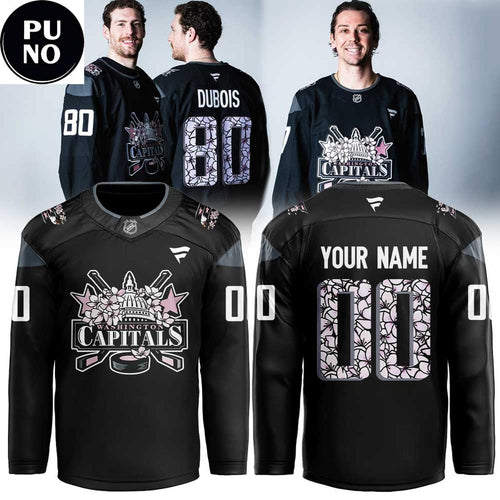 Washington Capitals Cherry Blossom 2026 Personalized Hockey Jersey