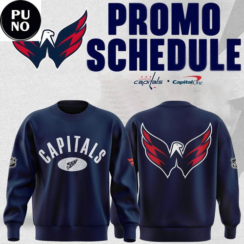 Washington Capitals Football 2026 Navy Sweatshirt