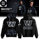 Washington Commanders 2026 Salute to Service Camo Hoodie