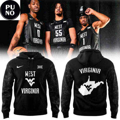 West Virginia Mountaineers Basketball 2026 Dark Mode Hoodie T-Shirt