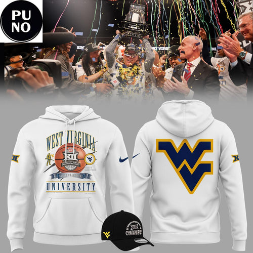 West Virginia Mountaineers Women’s Basketball 2026 Big 12 Tournament Champions Hoodie T-Shirt