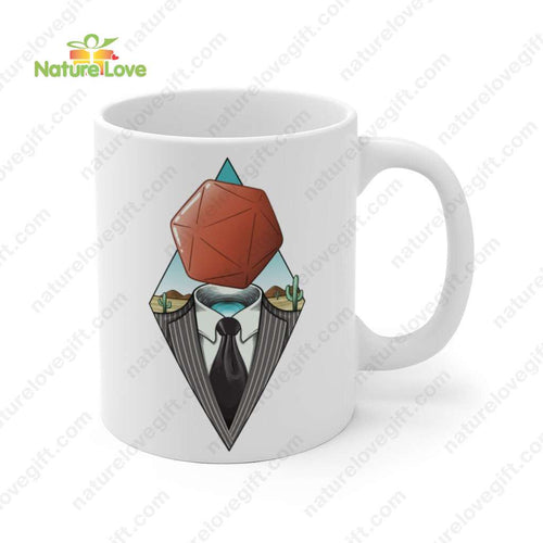 Where’s Your Head at D20 Mug DnD Dungeons and Dragons Gift