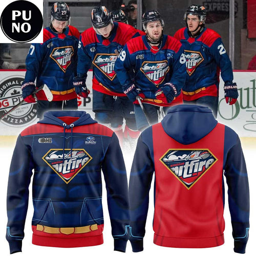 Windsor Spitfires Hockey x Super Hero Night 2026 Hoodie T-Shirt