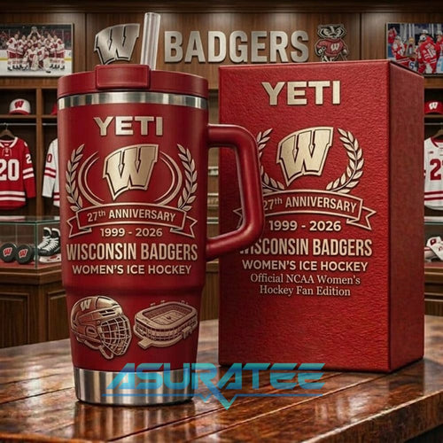 Wisconsin Badgers Women’s Ice Hockey 27th Anniversary YETI Tumbler