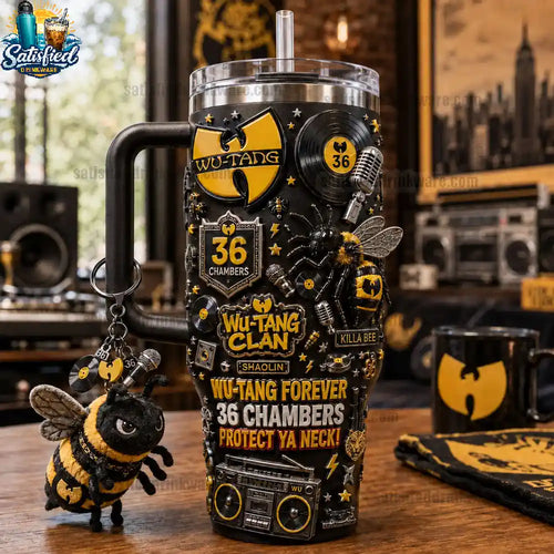 Wu-Tang Clan 36 Chambers Wu-Tang Forever Protect Ya Neck Tumbler with Handle