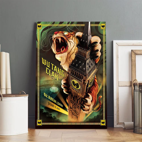 Wu-tang Clan Tour 2023 June 13, O2 Arena In London Poster Canvas