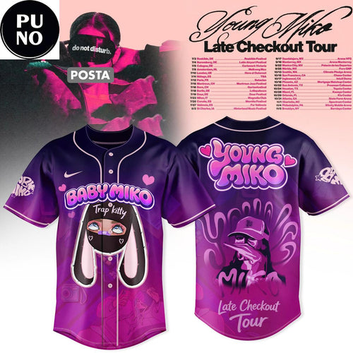 Young Miko Late Checkout Tour 2026 Baseball Jersey