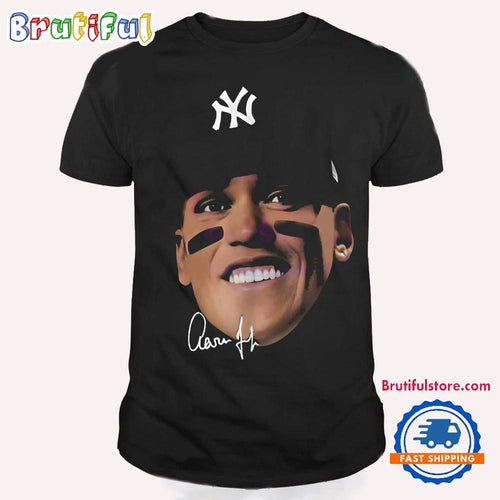 Aaron Judge Signature Big Face New York Yankees Players T Shirt