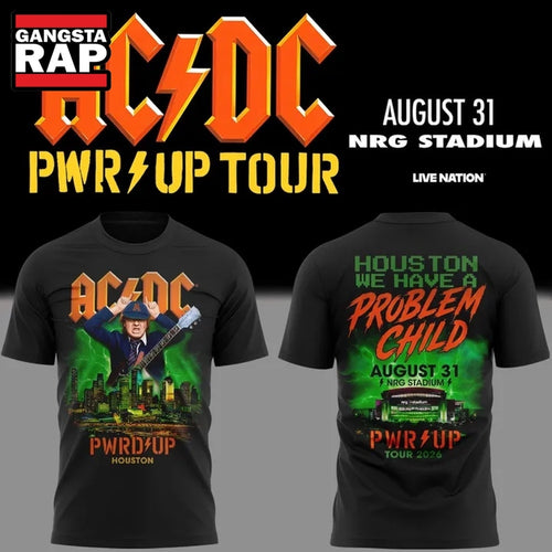 ACDC Exclusive Houston Event Power Up Tour 2026 T Shirt