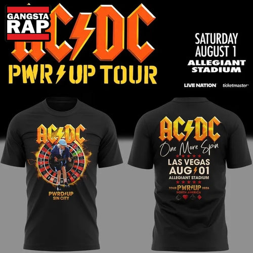 ACDC Las Vegas, NV Event 3D Shirt, Power Up Tour 2026 T Shirt , Music Trending 3D Shirt