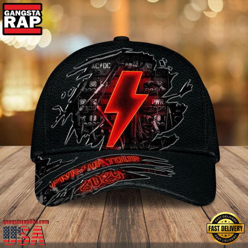 ACDC Power Up Tour 2025 Logo Music Baeball Cap Snapback Hats
