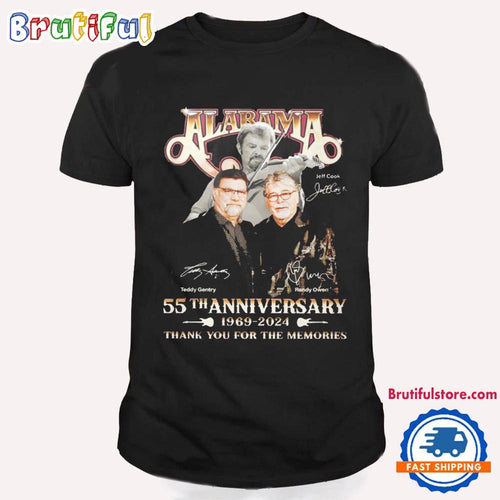Alabama 55th Anniversary 1969-2024 T Shirt