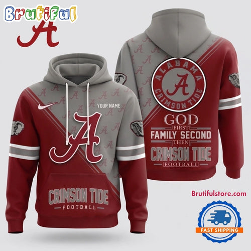 Alabama Crimson Tide 2026 NCAA Personalized Faith Family Football Hoodie