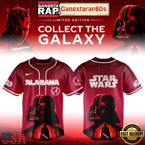 Alabama Crimson Tide x Star Wars Collect The Galaxy 2025 Baseball Jersey