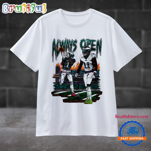 Always Open Philadelphia Eagles 11 A J Brown T Shirt