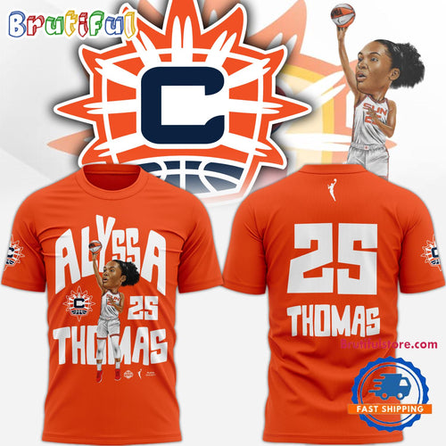 Alyssa Thomas WNBA 2024 Chibi Design Orange T Shirt