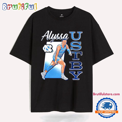 Alyssa Ustby North Carolina Tar Heels Caricature T Shirt